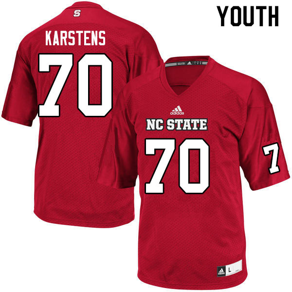Youth #70 Walter Karstens NC State Wolfpack College Football Jerseys Sale-Red